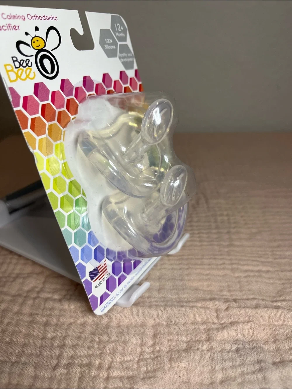 Clear Silicone Orthodontic Pacifier - Clear